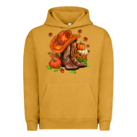 Pigment Peanut Butter fall pumpkins  cowgirl  and roses Urban Hoodie - AdoDesignShop