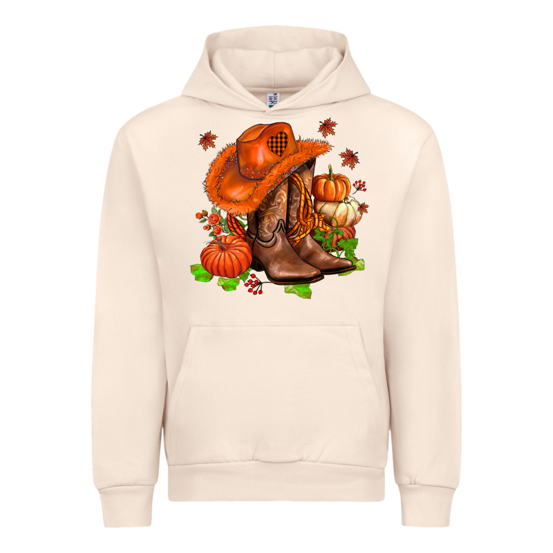 Fall Pumpkins  Cowgirl  And Roses Urban Hoodie by AdoDesignShop | Teevron