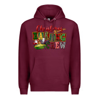 Burgundy Christmas baking crew Premium Hoodie - FaDigitalArtStudio