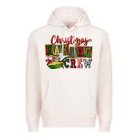 Pale Pink Christmas baking crew Premium Hoodie - FaDigitalArtStudio