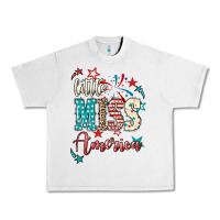 Lunar Rock Little miss America 4th of july Urban Heavy Tee - HowdyJamesFarm