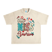 Sandshell Little miss America 4th of july Urban Heavy Tee - HowdyJamesFarm