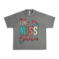 Tornado Little miss America 4th of july Urban Heavy Tee - HowdyJamesFarm