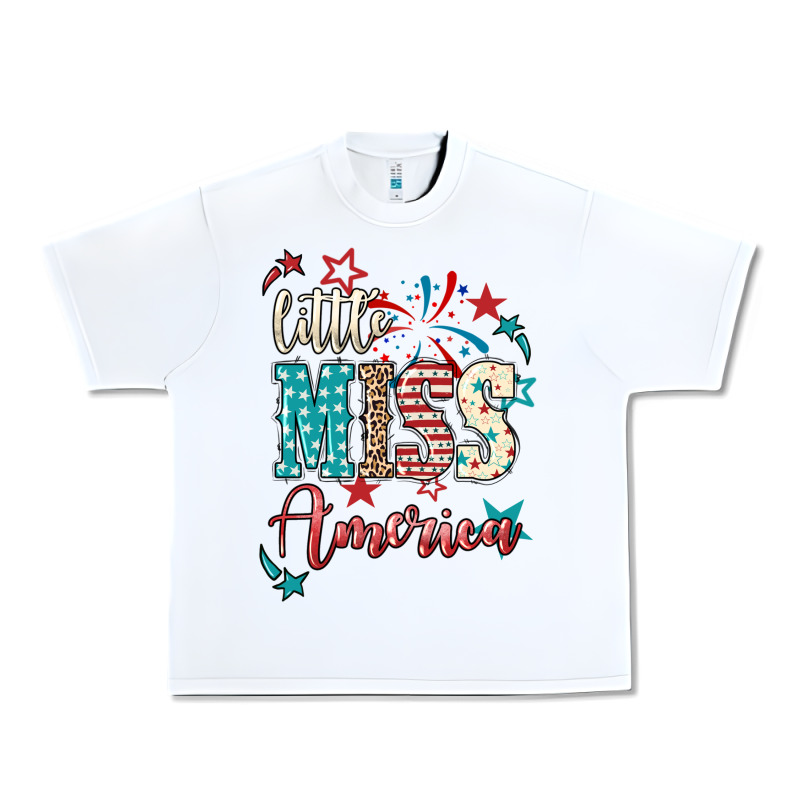 Little Miss America 4th Of July Urban Heavy Tee by HowdyJamesFarm | Teevron