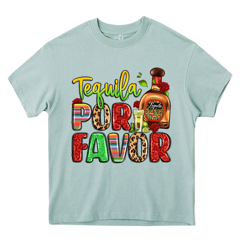 Tequila Por Favor Heavy Core Tee by LillyAllenDesigns | Teevron