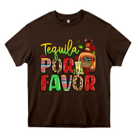 Chocolate Brown tequila por favor Heavy Core Tee - LillyAllenDesigns