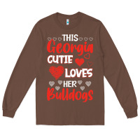 This Georgia Cutie Loves Her Bulldogs Fun Football Long Sleeve Tee | Teevron