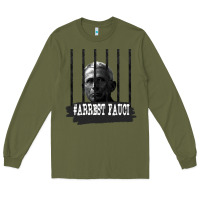 Army Green Arrest Fauci Essential Long Sleeve Tee - minhPixels