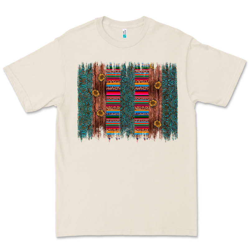 Sunflower Serape Brush Stroke Premium Tee by Artiststas | Teevron