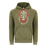 Vintage Olive Production Crew Set Designer Movie Film Halloween Skull Vintage Hoodie - minhPixels