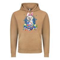 Vintage Camel Bunny Maltese With Egg Basket Easter Flower Hunting Egg Vintage Hoodie - minhPixels