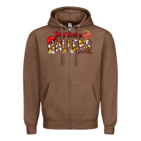 Chestnut busy raising ballers Zipper Hoodie - CowhideDigitalArt