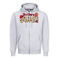 Heather Grey busy raising ballers Zipper Hoodie - CowhideDigitalArt