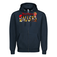 Navy busy raising ballers Zipper Hoodie - CowhideDigitalArt