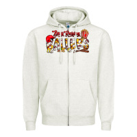 Oatmeal Heather busy raising ballers Zipper Hoodie - CowhideDigitalArt