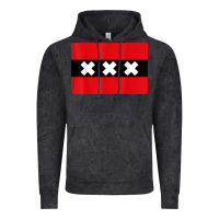 Vintage Black amsterdam flag souvenir heritage travel gift t shirt Vintage Hoodie - minhPixels