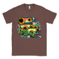 Chestnut Louisiana Map Sunflower Cactus Serape Classic Tee - RanaPortraitStore