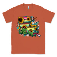 Copper Louisiana Map Sunflower Cactus Serape Classic Tee - RanaPortraitStore