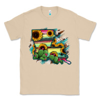 Mushroom Louisiana Map Sunflower Cactus Serape Classic Tee - RanaPortraitStore