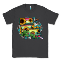 Smoke Louisiana Map Sunflower Cactus Serape Classic Tee - RanaPortraitStore