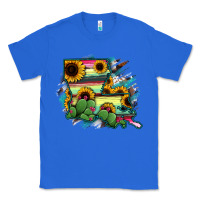 True Royal Louisiana Map Sunflower Cactus Serape Classic Tee - RanaPortraitStore