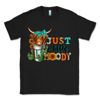 Black just a little moody coffee cup long haired cow Classic Tee - Jasminsmagicworld