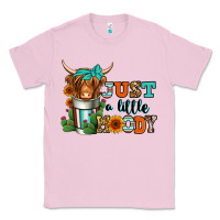 Bubblegum Pink just a little moody coffee cup long haired cow Classic Tee - Jasminsmagicworld