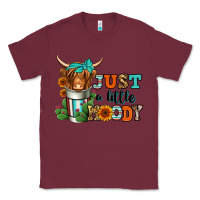 Burgundy just a little moody coffee cup long haired cow Classic Tee - Jasminsmagicworld