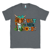 Charcoal Heather just a little moody coffee cup long haired cow Classic Tee - Jasminsmagicworld