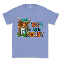 Colony Blue just a little moody coffee cup long haired cow Classic Tee - Jasminsmagicworld