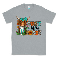 Heather Grey just a little moody coffee cup long haired cow Classic Tee - Jasminsmagicworld