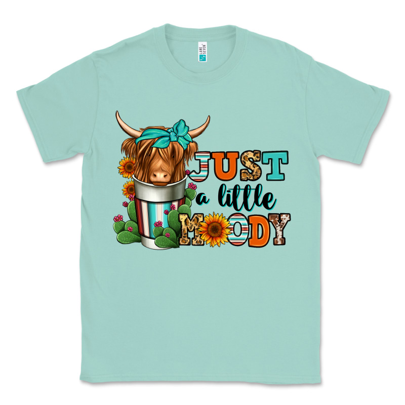 Just A Little Moody Coffee Cup Long Haired Cow Classic Tee by Jasminsmagicworld | Teevron