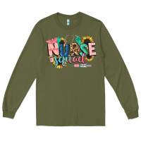 Army Green nurse Long Sleeve Tee - CowGirlArtShop
