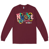 Burgundy nurse Long Sleeve Tee - CowGirlArtShop