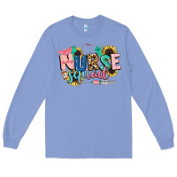 Colony Blue nurse Long Sleeve Tee - CowGirlArtShop
