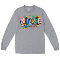 Heather Grey nurse Long Sleeve Tee - CowGirlArtShop