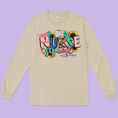 Nurse Long Sleeve Tee Designed By Cowgirlartshop