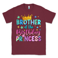 Burgundy brother of the birthday princess Classic Tee - NancyCooperArtShop