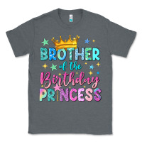 Charcoal Heather brother of the birthday princess Classic Tee - NancyCooperArtShop