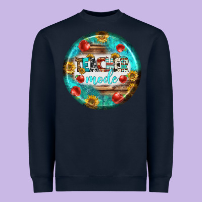 Teacher Mode Earrings Heavyweight Sweatshirt Designed By Bundleandbundleshop