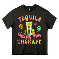 Asphalt tequila cheaper than therapy Heavy Core Tee - LillyAllenDesigns