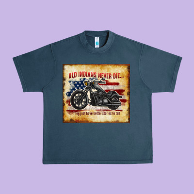 Old Indians Never Die Urban Heavy Tee Designed By Tumblerdesignbyshophia