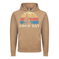 Vintage Coffee Coos Bay Or Vintage Sailboat 70S Throwback Sunset Vintage Hoodie - minhPixels