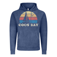 Vintage Denim Coos Bay Or Vintage Sailboat 70S Throwback Sunset Vintage Hoodie - minhPixels