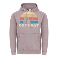 Vintage Zinc Coos Bay Or Vintage Sailboat 70S Throwback Sunset Vintage Hoodie - minhPixels