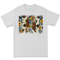 Dove Grey sunflower cowhide brush stroke Premium Tee - Artiststas