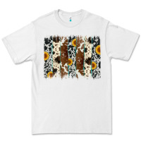 White sunflower cowhide brush stroke Premium Tee - Artiststas