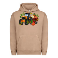 Pigment Burro fall tractor with pumpkin Urban Hoodie - AdoDesignShop