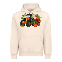 Sandshell fall tractor with pumpkin Urban Hoodie - AdoDesignShop
