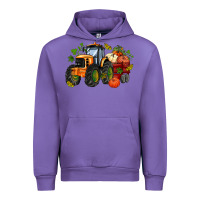 Tulip fall tractor with pumpkin Urban Hoodie - AdoDesignShop